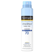 Neutrogena Ultra Sheer Body Mist Sunscreen Spray Broad Spectrum SPF 70