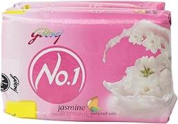Godrej No 1 Jasmine & Milk Cream Bathing Soap