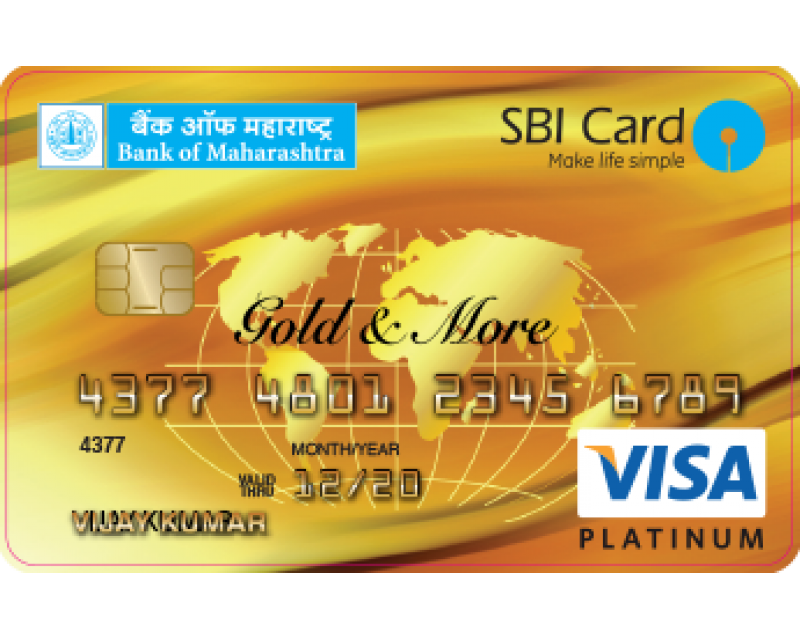 Bank of Maharashtra SBI Visa Credit Card Image