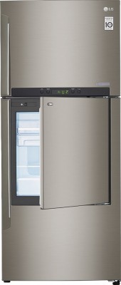 LG 426 L Side by Side Refrigerator GC-D432HLAM Image
