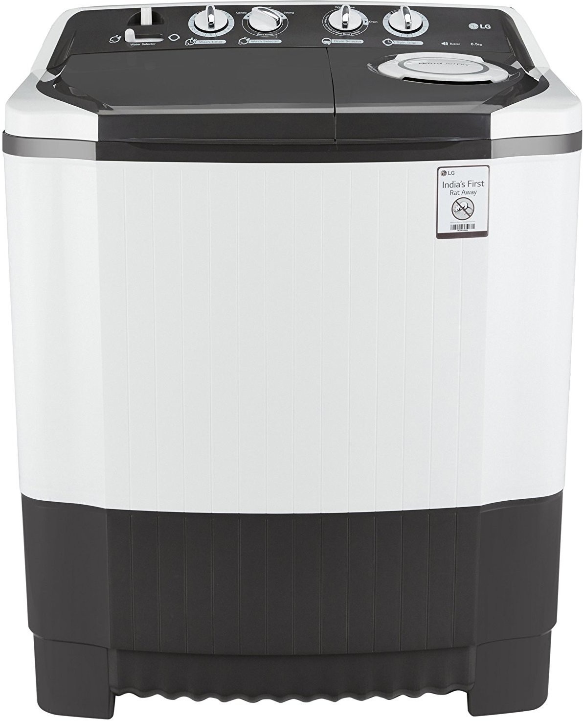 LG 6.5 kg Semi Automatic Top Load Washing Machine (P7550R3FA) Image