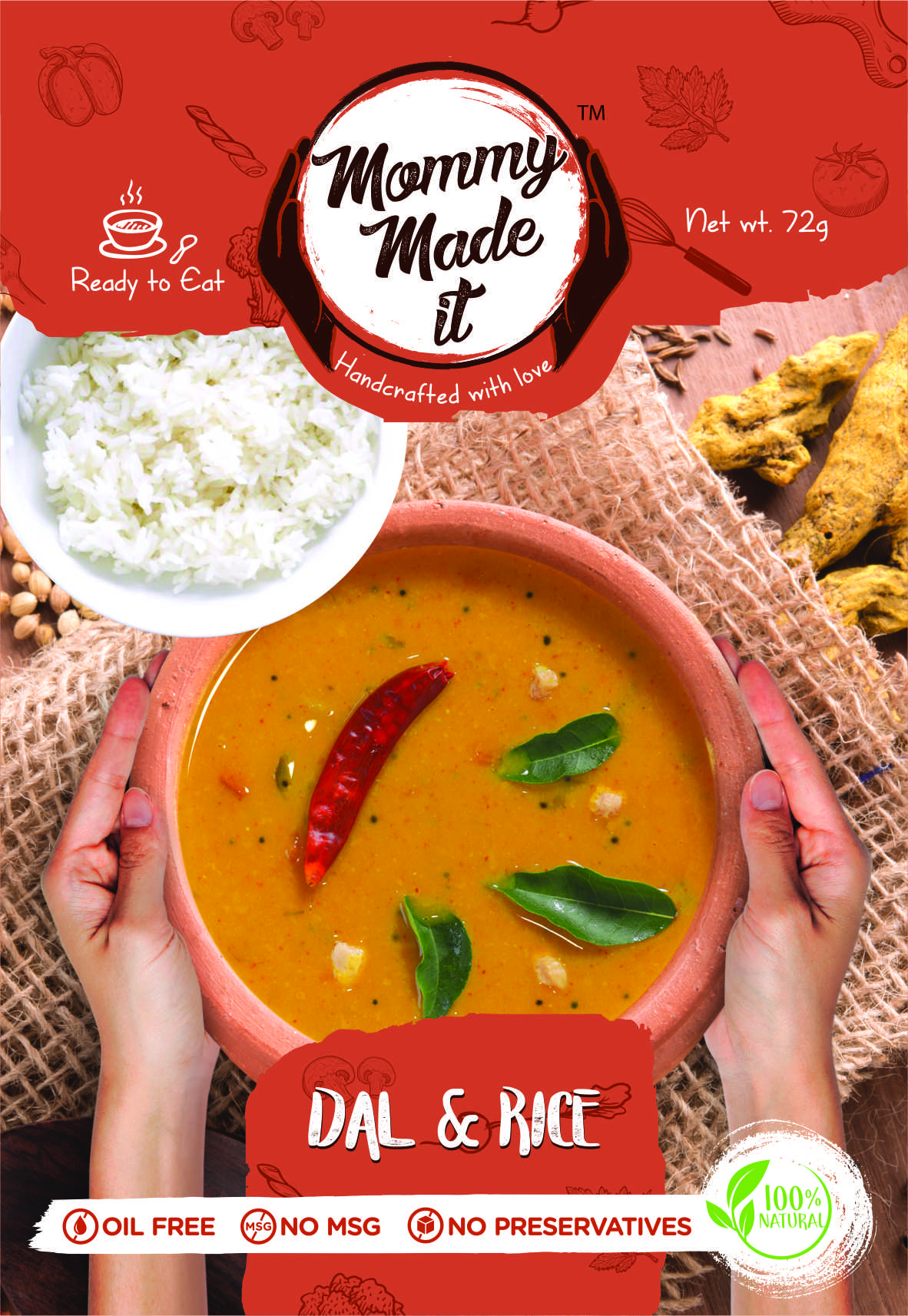 Mommy Made It Ready To Eat Dal and Rice Image