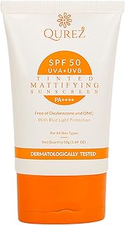 Qurez Spf 50 Tinted Mattifying Sunscreen Image