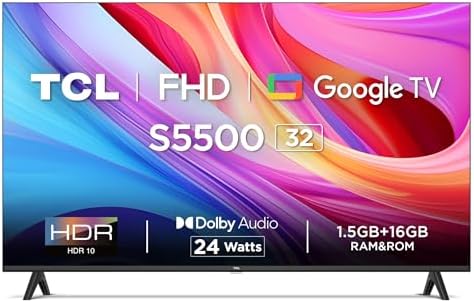 TCL 79.97cm (32) Full HD LED Smart Google TV 32S5500 Image