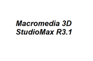 Macromedia 3D StudioMax R3.1