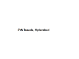 SVS Travels - Hyderabad