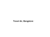 Travel Air - Bangalore