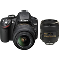 Nikon D3200 (with AFS 18 55 mm VR Kit + AFS NIKKOR 50 mm F/1.8G Le DSLR Camera