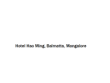 Hotel Hao Ming - Balmatta - Mangalore