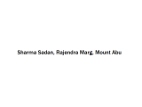 Sharma Sadan - Rajendra Marg - Mount Abu