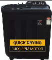 Whirlpool ACE 7.5 Turbo Dry 7.5 Kg Semi Automatic Top Load Washing Machine