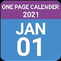 2021 One Page Calendar
