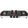 Pigeon Blackline Oval Glass Manual 3 Burner Gas Stove Photo