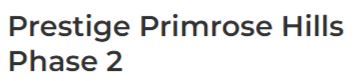 Prestige Primrose Hills Phase 2 - Kanakapura Road - Bangalore Image