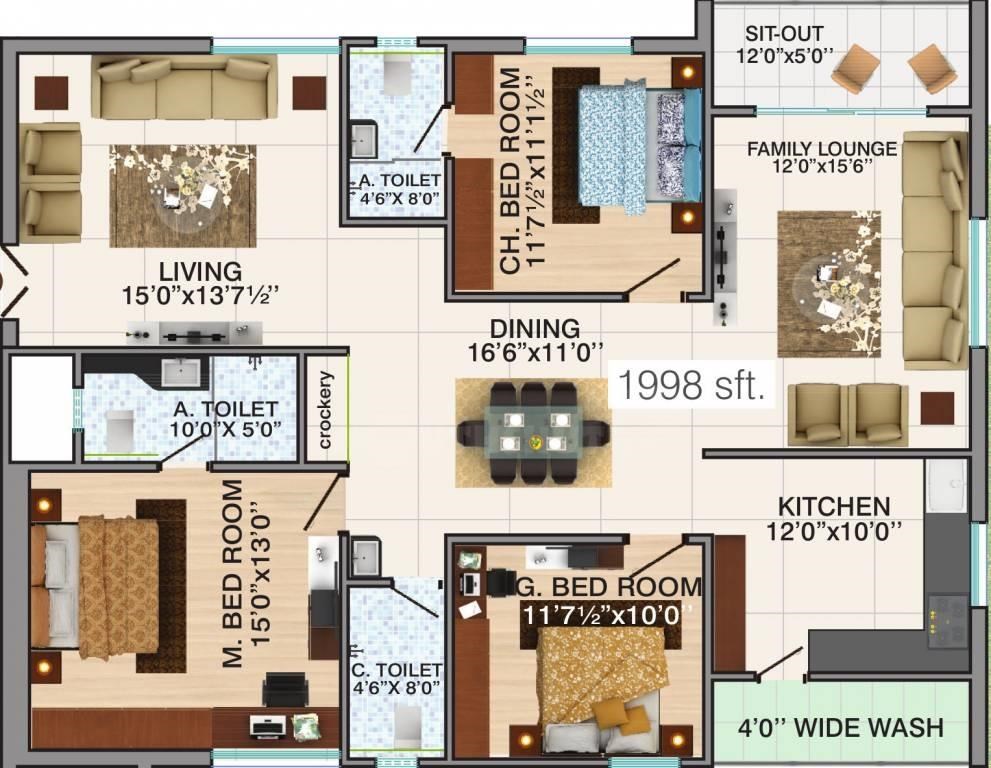 HALLMARK PRIMERA THE HUB MANIKONDA HYDERABAD Property Photos, Floor