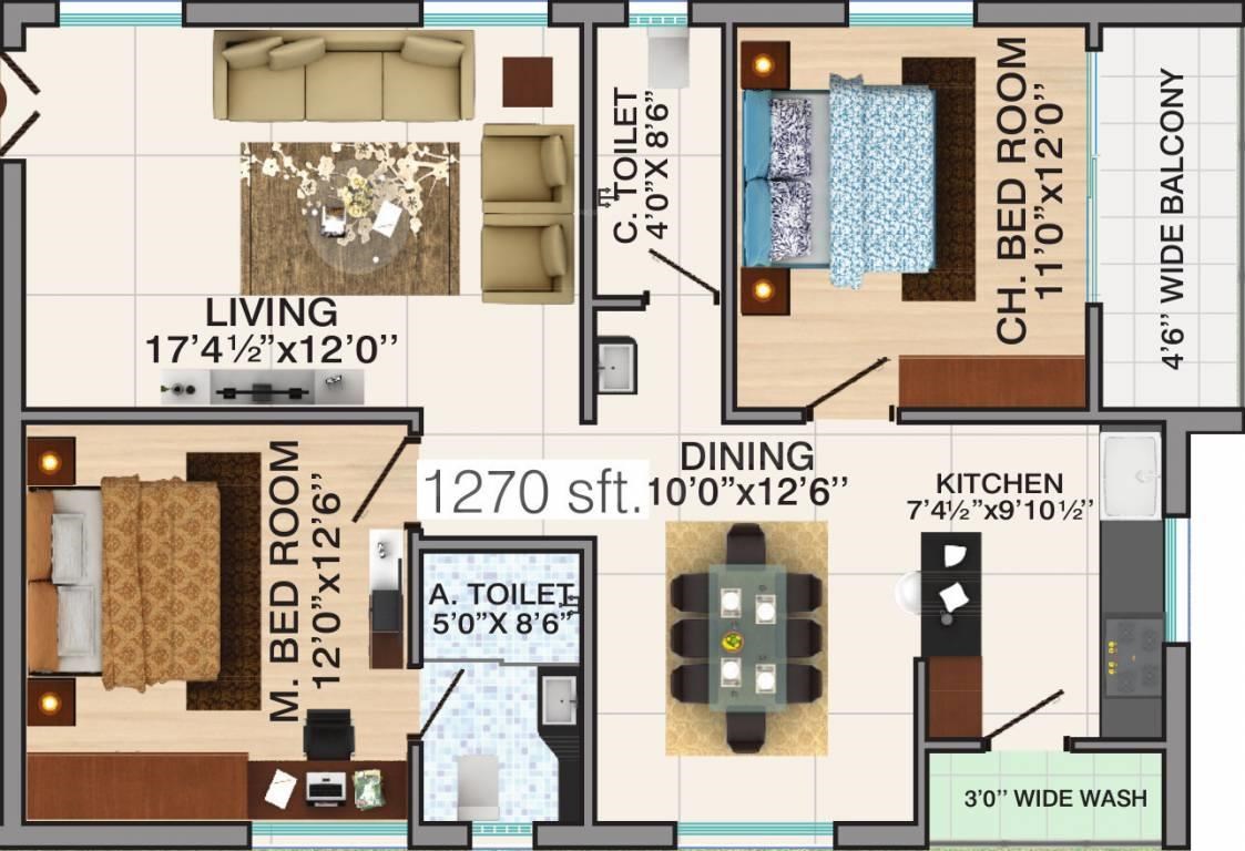 HALLMARK PRIMERA THE HUB MANIKONDA HYDERABAD Property Photos, Floor