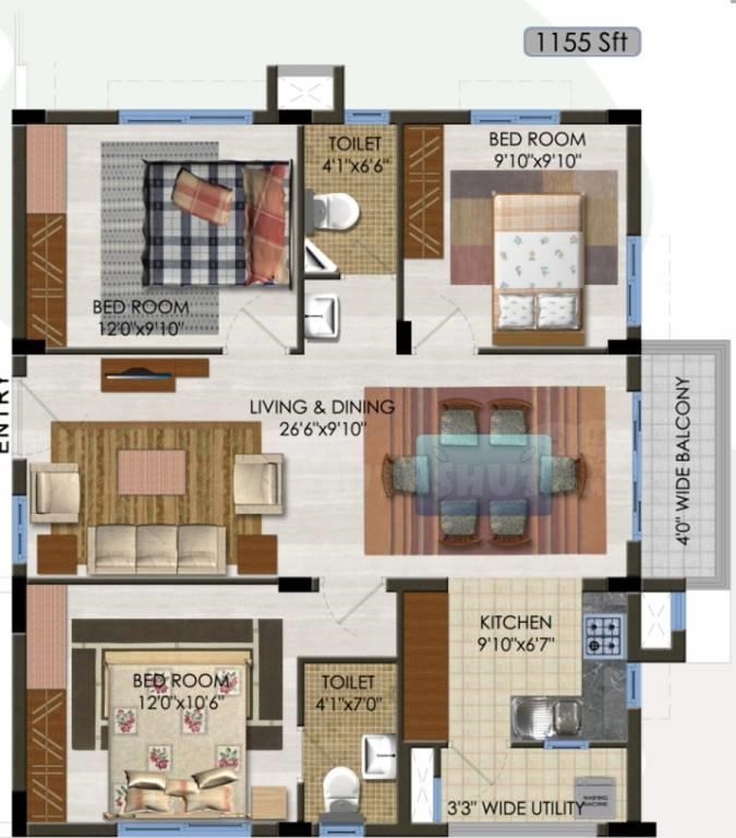 APARNA KANOPY TULIP - KOMPALLY - HYDERABAD Property Photos, Floor Plans ...